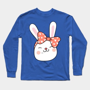 Cute Bunny with a Ribbon Long Sleeve T-Shirt